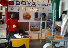 Oboya Africa, general greenhouse supplier importing most of the products from Vietnam. On the photo Joseph Wakagwi.