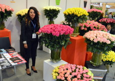 Mekdes Moges of Hansa Flowers, an Ethiopian high altitude rose grower measuring nog less than 80 hectares.