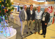 A heavy delegation of the Dutch Flower Group: Marco Vermeulen, Marco van Zijverden, Ronald de Vos and Ralph Ruckstuhl.