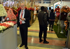 Dick van Raamsdonck, president of HPP Exhibitions, covering at least a marathon every day.