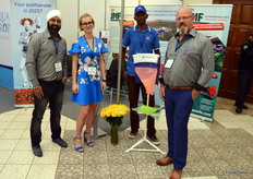 Jamafa Machinery is working on some exciting project in Africa. A view of these projects consist of the development and instalment of custom made automation machinery, but also, for example, a project whereby drones are used to scout for diseases. All in close cooperation with their new partner company in Kenya, Pan Engineering. From left to right: Pardeep Sing, Riane van Hattum, Joseph Mbugua and Karel van Hattum.