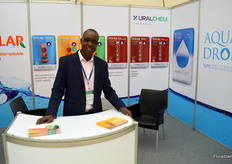 Uralchem, provider of fertilizers, here represented by Stanley Tiany. This company is headquarted in the Baltic States (Latvia).