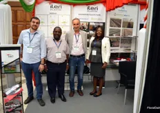 Competition in plastic greenhouse covering is high. From Turkey alone, 3 or 4 companies active in this particular field were present. Here we meet Ileri Plastik, in Kenya working together with its dealer Agri Exchange. From left to right: Ender Gencer, Chris Mukindia, Zeyne Borkci and Ruth Mukinda