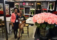 Irena and Milicent from AAA Roses. The grower offers two brands, produced on two different farms: AAA Roses and Bellissima.