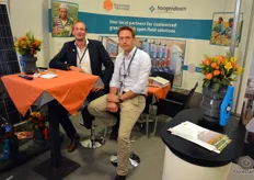 All-round greenhouse supplier & dealer of several others Bosman van Zaal, here represented by Chris Alphenaar and Robert van Donk.