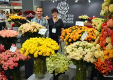 Interplant Roses, here represented by Jeroen van Hemert and Judy-Anne Hartley.