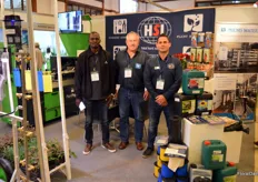 Michael Obota, Jochum Genut and Mario Taal, from (equally from left to right) PlantPaper, Mienis Water and HSI.