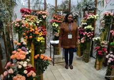 Prisca Mwangi of Red Land Roses, growing over a hundred different varieties of roses in Thika, Kenya (a town close to Nairobi)
