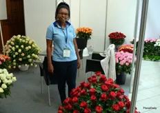 Winnie Macharia of Cartesia Blooms, who has been a consolidator at Nairobi airport for over 15 years now.
