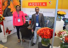 Hellen Waweru and Seth Riunga of Aquila Flowers