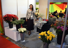 Milicah Nyasili from Bimifleur, one of the consolidators at the airport.