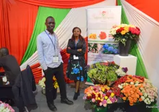 Milele Flowers, at the show represented by Fredrick Ochwata and Susan Waringa.