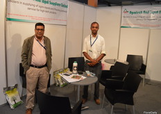 Samir Kumar and James Kariuki from Agrotech ,supplying nutrients and other (horticultural) input products.