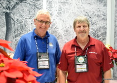 Steve Reed and Harvey Lang of Syngenta Flowers.