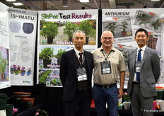 Matsuo Aoyama of Kaneya, Mark Lunghusen of Outback Plants and Kazuta Aoyama of Kaneya.