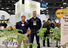 Brenton Williams and Michael Wiebe of Oasis Grower Solutions.