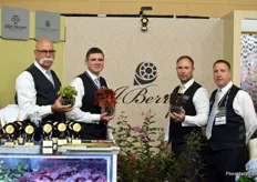 The team of J. Berry Nursery f.l.t.r., Scott Sterling, Judson LeCompte, Jonathan Berry and Keith Formway.