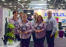 The team of A.M.A. Plastics f.l.t.r., Anne Marie Klaas, Craig Willett, Connie Bradt-Monsma, Shawn Mallen, Johan Alles and Rick Bradt.