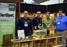 Pablo Canales-Prati and Daniel Wilkinson of Hortifeeds International and William Evans of Fertil USA.