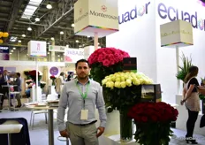 Fausto Monetor Pazmina of Monteras grows 54 varieties on 12 ha in Ecuador and is exhibiting at the FlowersExpo for the fifth time.