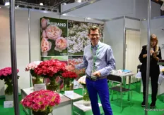 Damain Caberet of Meilland. At the FlowersExpo, they decided to only put cut roses on display – and the scented garden style roses. One of the roses is Princess Charlene, a vriety that won a price two years ago and is doing well in Russia and is well demanded among the Russian growers. “It is a good flower to diversify themselves from the imported flowers.”