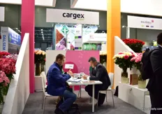 Meetings at the Cargex booth.