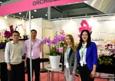 The team of Orchidelia. They grow orchids in a 1,000 m2 greenhouse in Russia and they are planning to enlarge their production area five times.