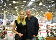 Katerina Afnahel and Peter Grootscholten of Floradirect were also visiting the show. This Dutch company exports flowers and plants from all over the world to Russia and the surrounding countries.