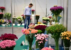 The flowers participating in the competition.