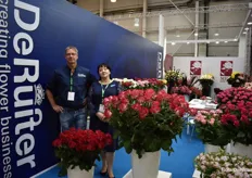 Arjen Vlasman & Olga Aristova from De Ruiter. They showed a lot of beautifull roses.