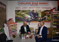 Ronald Hillebrink from the Holland Bulb Market having a good conversation with Kuno Jacobs from Nova.