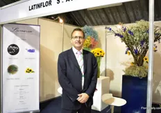 Melvin Brehler of Latinflor, one of the first nurseries in Ecuador - established 30 years ago. They grow gypsophila, blue delphinium and sunflowers on 16 ha.