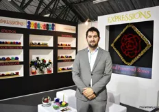 Jose Ignacio Carcelen of Expression. He produces preserved roses in Cayambe.