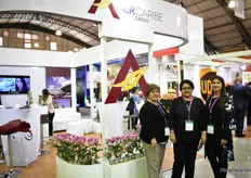 The team of AER Caribe, from left to right: Johana Bermucien, Nancy Bazan Lozano and Martha Lucia Gutierrez. 