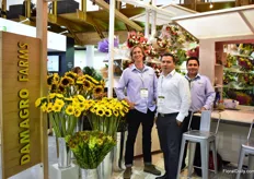 The team of Demagro farms. They are specialized in summer novelty flowers, which they produce on 40 ha, and also have a 2000m2 bouquet operation. It is the first time they are exhibiting at the show.