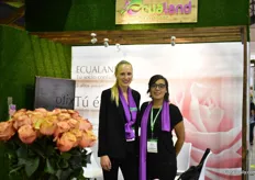 Ekaterina Kamendova and Marieliza Vasquez of Ecualand, a flower broker. They work with 300 plantations and most of their customers are based in Russia. 