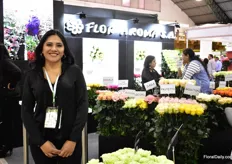 Alejandra Baez of Flor Aroma. Over 70 varieties of roses are grown by this Ecuadorian farm on 45ha. 
