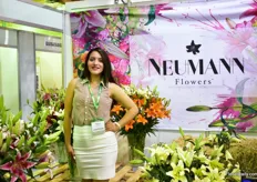 Nancy Tiscama of Neumann Flowers. They grow lilies on 9ha in Guayllabamba. 