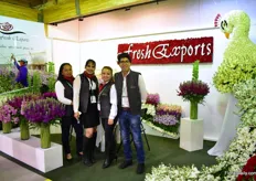 The team of Fresh Exports. This young Ecuadorian stock and carnation farm started only two years ago and grows these flowers on 2 acres. 