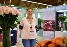 Jennifer Rodriguez of Alco Flowers and Edfinc. Alco grows roses on 5ha and Efinc hypericum and spray roses on 3.5 ha. 