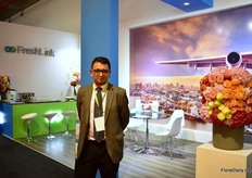 Adrian Montalvo of freight forwarding company Freshlink. They transport everything, from machinery till butterflies to 74 destinations ni 50 countries.