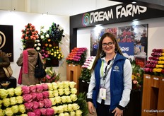 Andrea Romera of Dream Farms. They grow roses and tinted roses on 7.5ha.