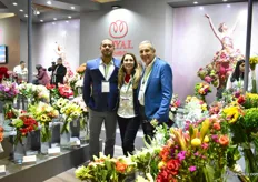The team of Royal Flowers, from left to right: David Sanchez, Macarena Biancha and Tom Biondo. A highlight at their booth is their hydrangea flowers, but the bouquets as well. 90 percent of the flowers used in the bouquets are grown on their farm.