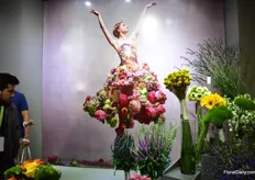 The ballerina with flowers at Royal Flowers. 