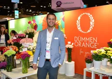 Bas Pellenaars of Dümmen Orange. They are exhibiting at the PMA for the first time to create awareness among growers and importers regarding the wide assortment of Dümmen Orange. Next to cut flowers, they are also presenting Tropical treasures – a conept for tropical plants – and Calanday – their brand for kalanchoes.