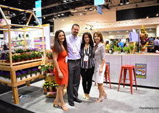 The team of Albertsons (in the middle) paid a visit to Rocket Farms.