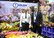 Juan Alvarez and Bill Pemberton of Golden Flower, an importer and distributor in Miami. They supply bouquets and added value products to wholesalers, retailers and mass market.
