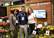 Shirley Brodsky, Mauricio Vallejo and Martha Franco of Fresh 2 Market by Fantasy Farms. Fresh 2 Market is a brand that can be found at several convenience stations in the US. “We ship straight from the farm via FedEx.”