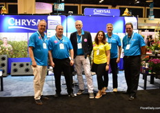 The team of Chrysal. Earlier this year, they launched Alesco, a post-harvest treatment for plants that are sensitive to ethylene. So far, they are pleased with the reactions. “Potted plant growers value the product and see that it is working.” Currently, Chrysal is also trialing Alesco on roses and so far, the  results are promising.