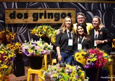 Team of dos gingos. Tehy are specialized in sun flowers that they grow in Mexico and Southern California. In total, they grow them in about 2000 acres open field. The bouquets are made at their assembly facilities in Mexico or San Diego.